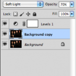 Adjusting the background copy